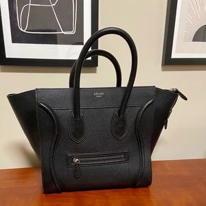 CELINE Mini Luggage Handbag